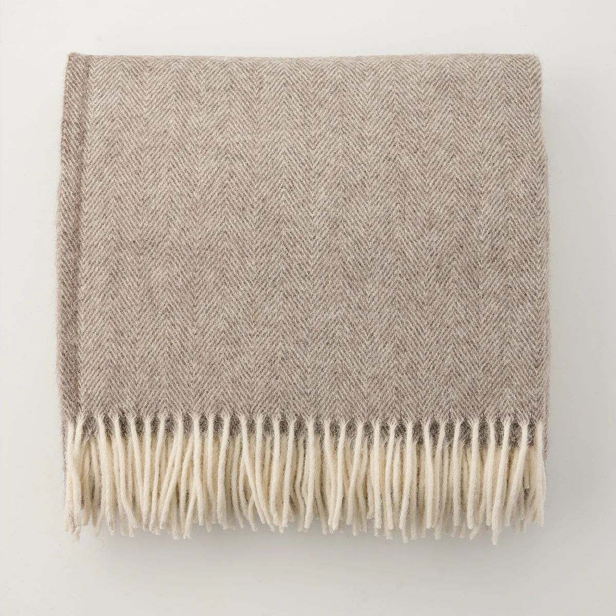Alpaca Australian Wool Throw Herringbone Blanket Stitch - Image 7