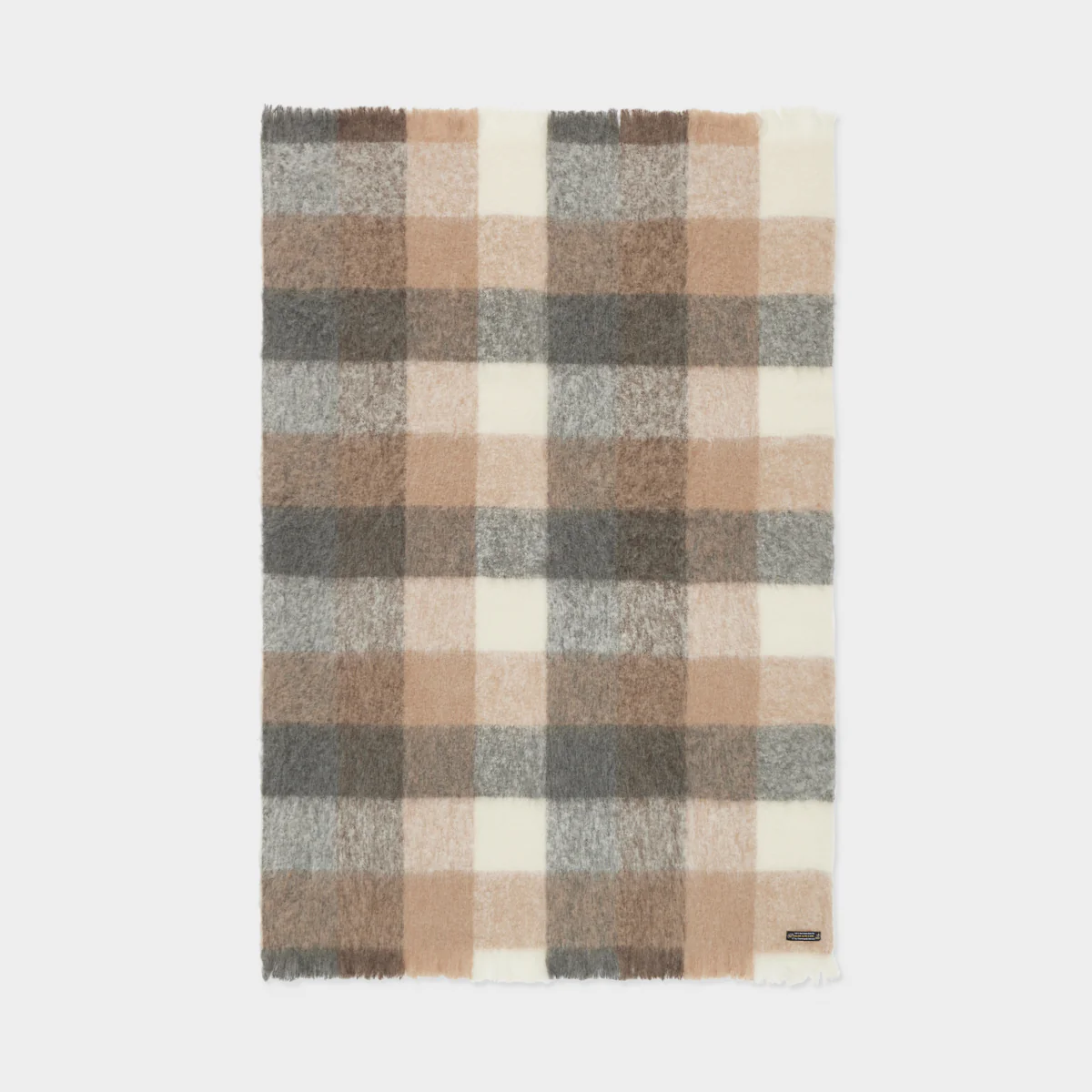 Alpaca Brushed Check Throw - Image 13