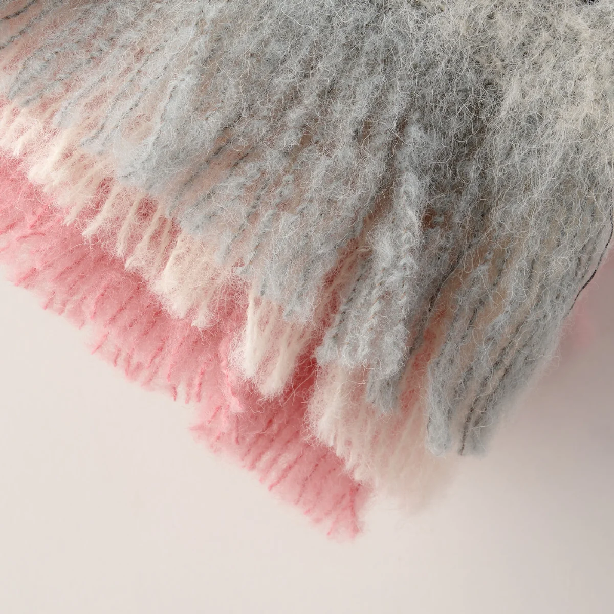 Alpaca Brushed Check Throw - Image 4