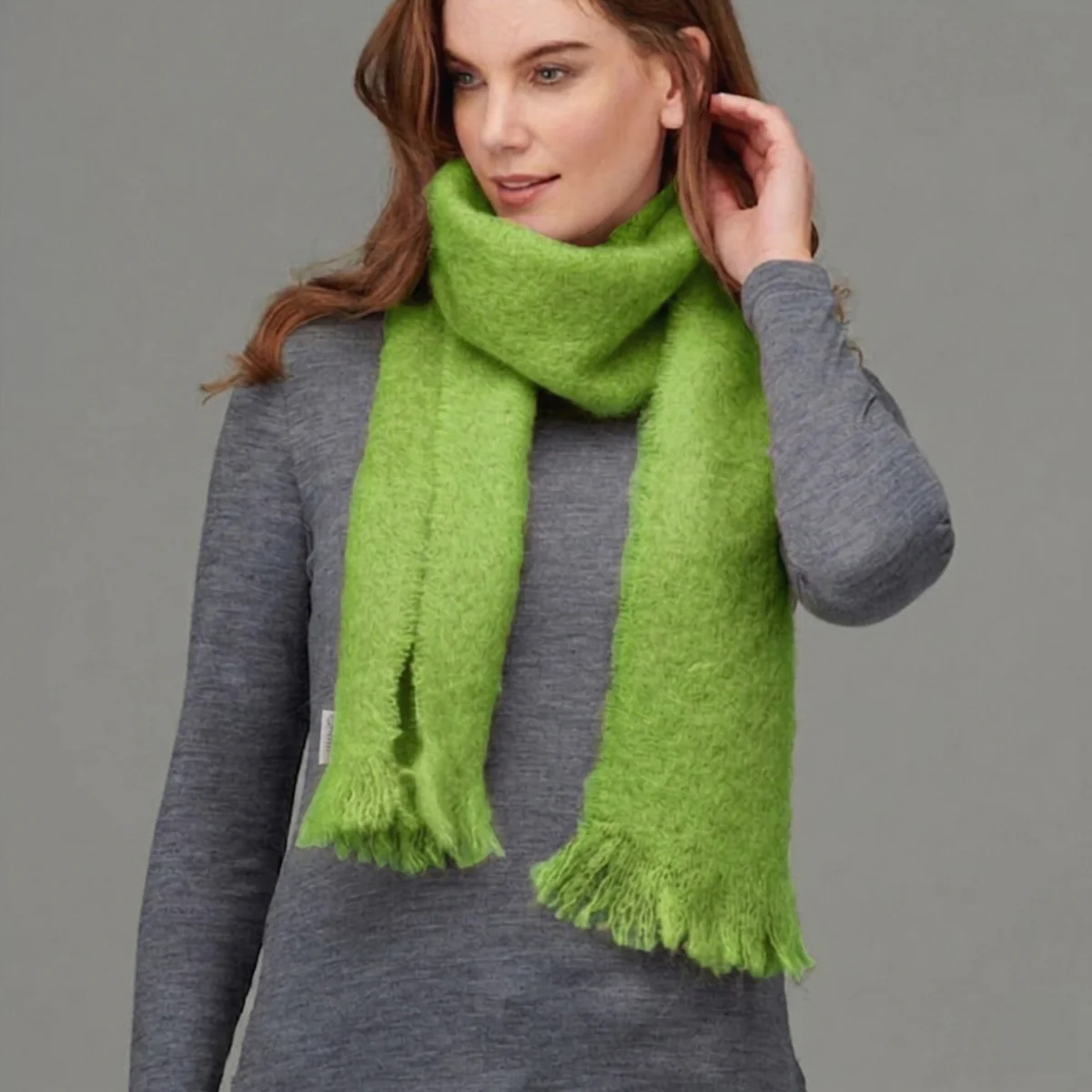 Alpaca Brushed Scarf - Image 4