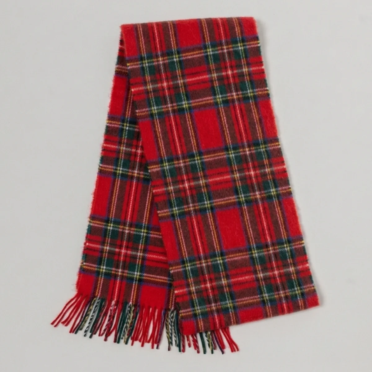 Alpaca Brushed Scarf Check - Image 4