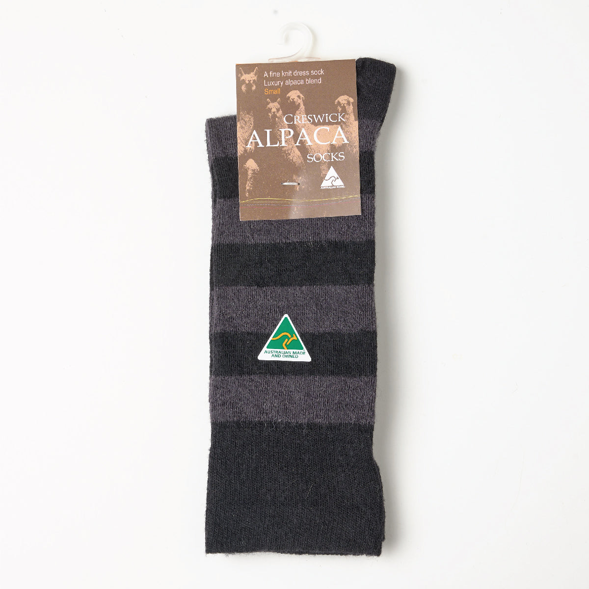 Alpaca Merino Stripe Dress Socks - Image 5