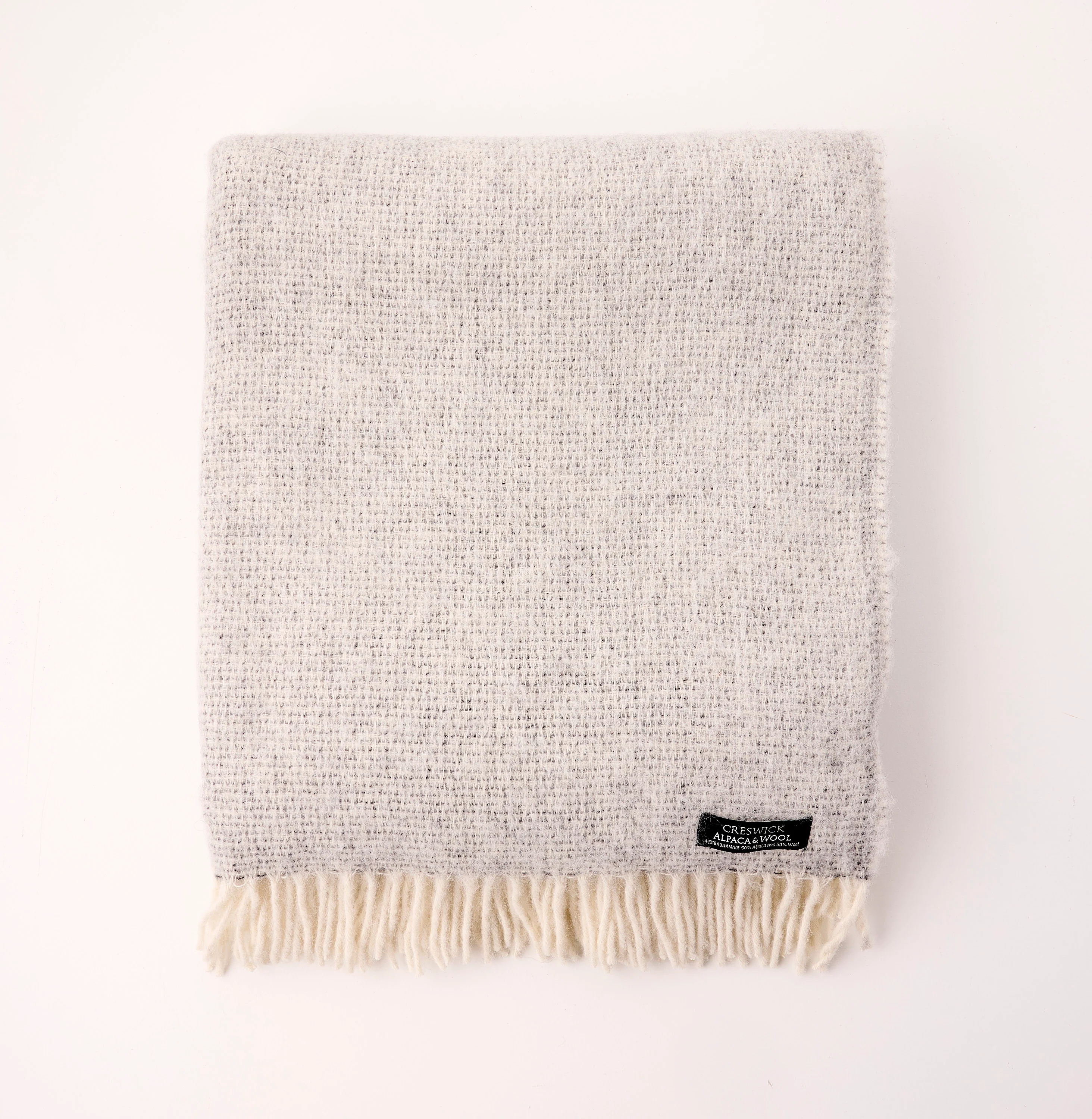 Alpaca Australian Wool Throw Cobblestone - Image 6