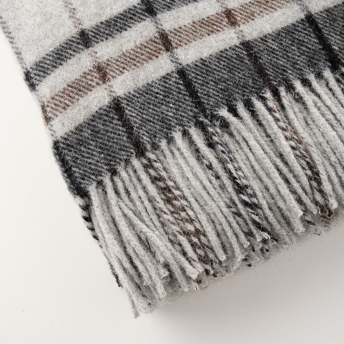 Alpaca Wool Throw Fringe Stripe - Image 4