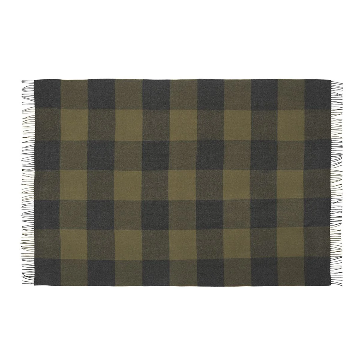 Baby Alpaca Block Check Throw - Image 7