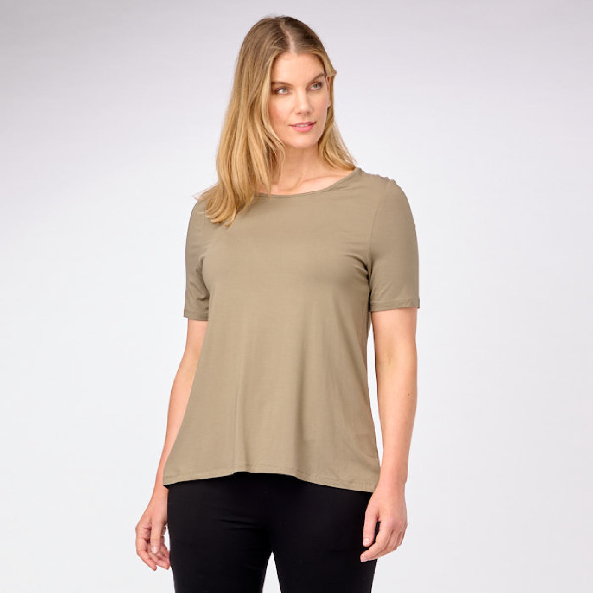 Bamboo Crew Neck Short Sleeve Tee Shirt - Image 16