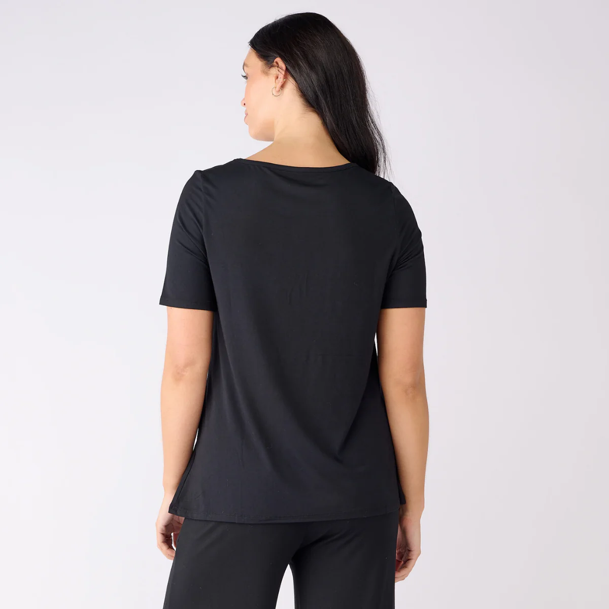 Bamboo Crew Neck Short Sleeve Tee Shirt - Image 4