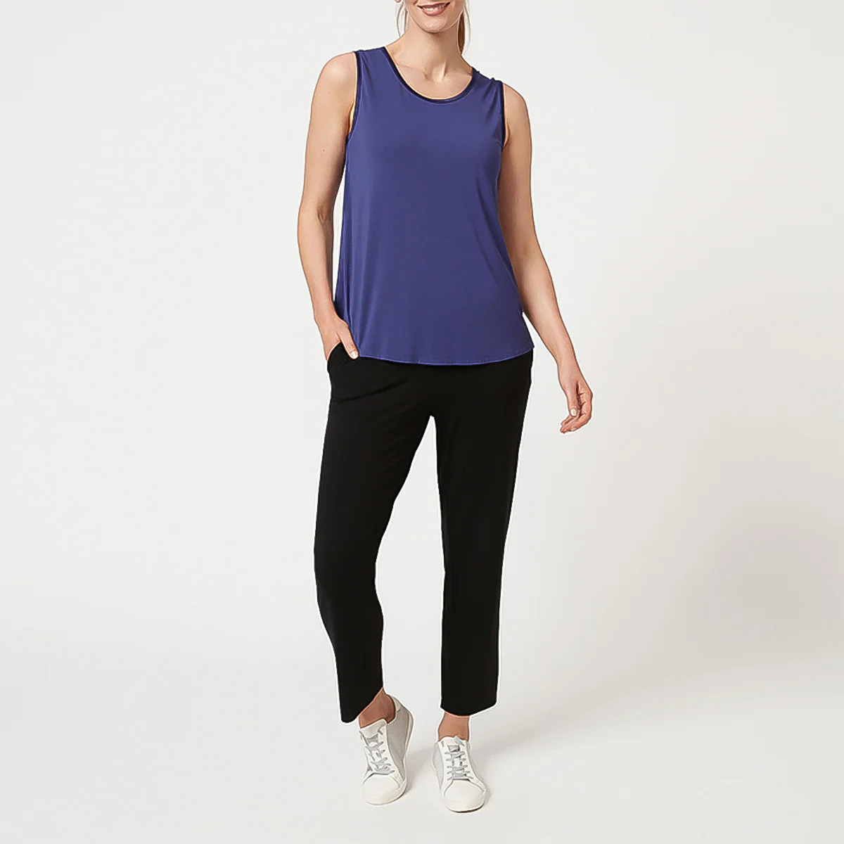 Bamboo Crew Neck Tank Top - Image 17