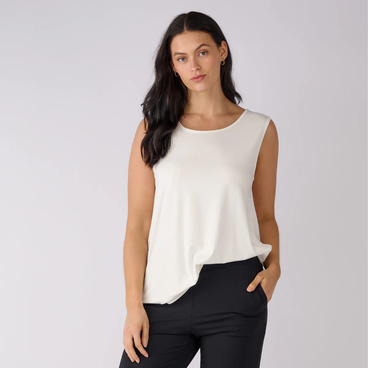 Bamboo Crew Neck Tank Top - Image 6
