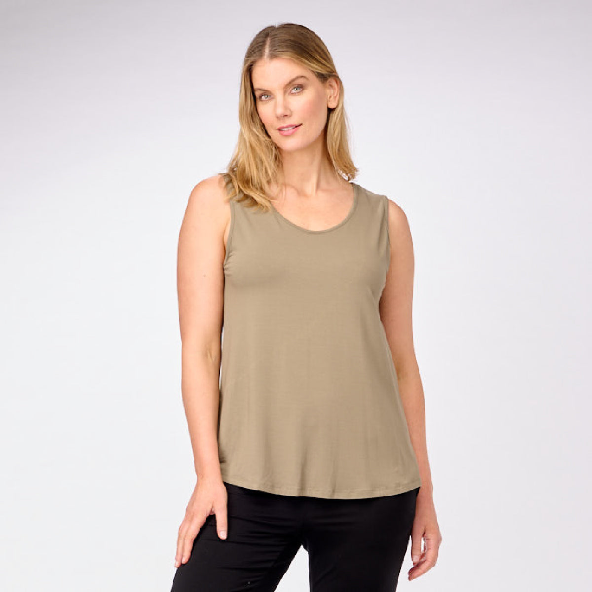 Bamboo Crew Neck Tank Top - Image 9