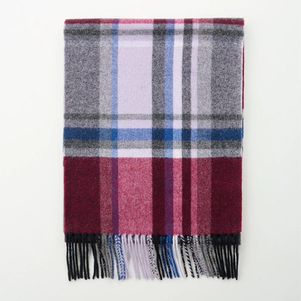 Cashmere Wool Check Scarf - Image 33