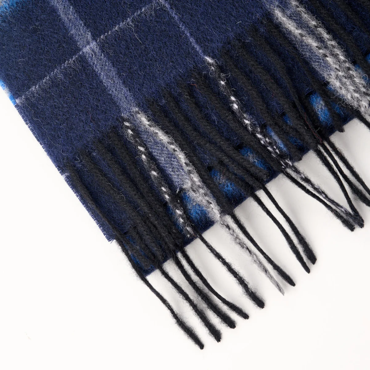 Cashmere Wool Check Scarf - Image 54