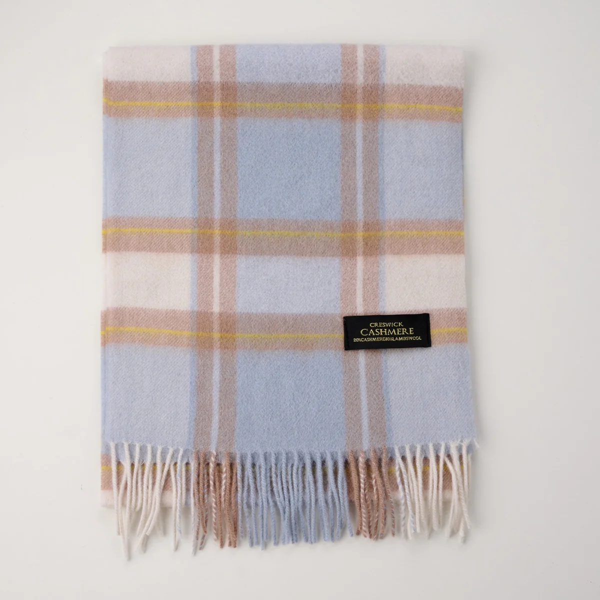 Cashmere Wool Check Scarf - Image 56