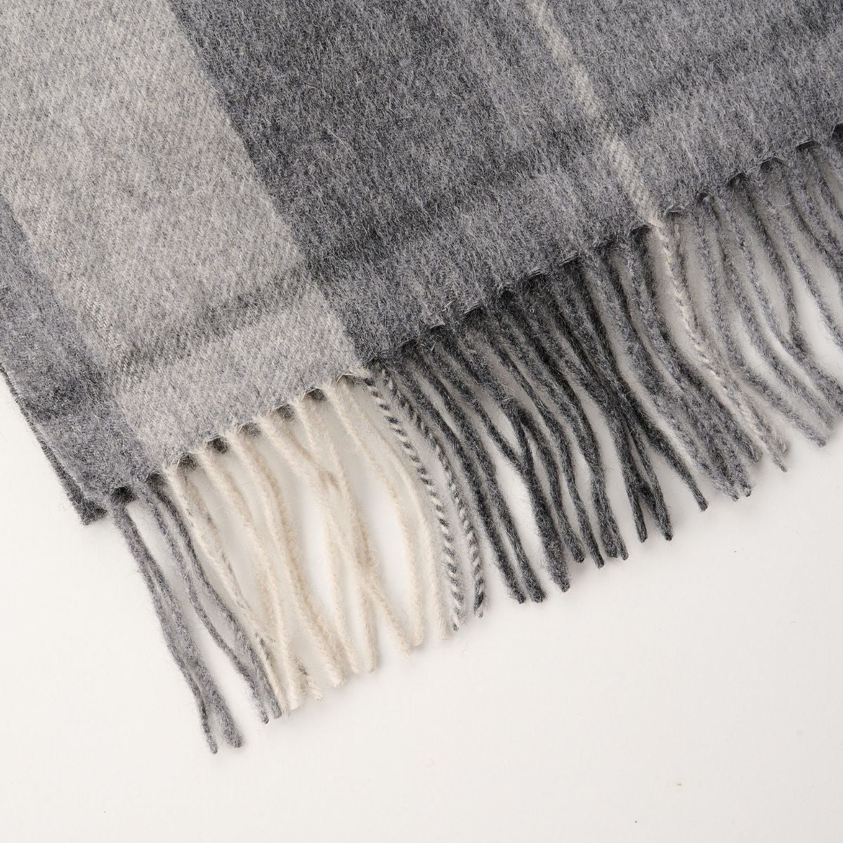 Cashmere Wool Check Scarf - Image 68