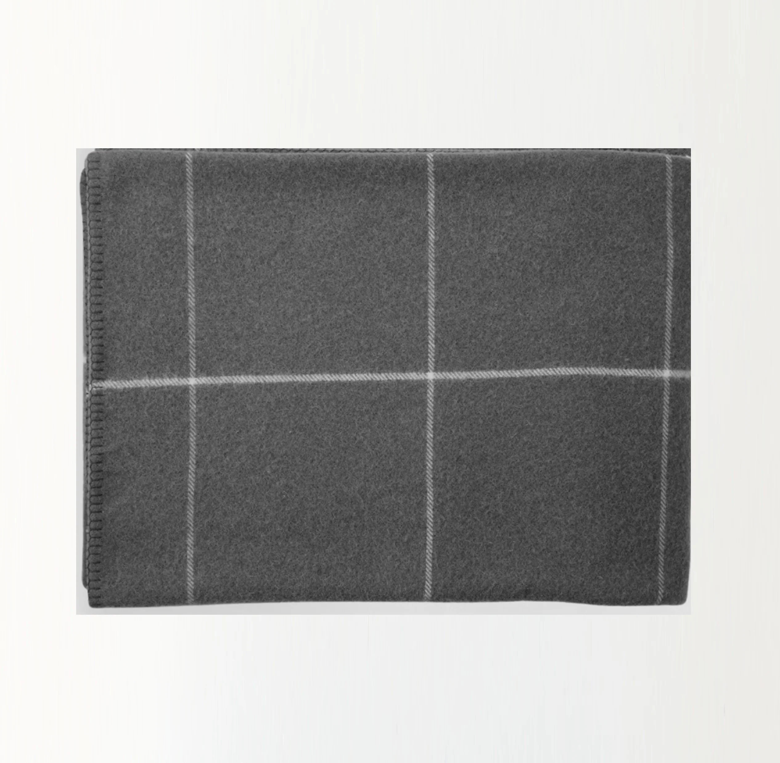 Fine Merino Wool Blanket Check - Image 6