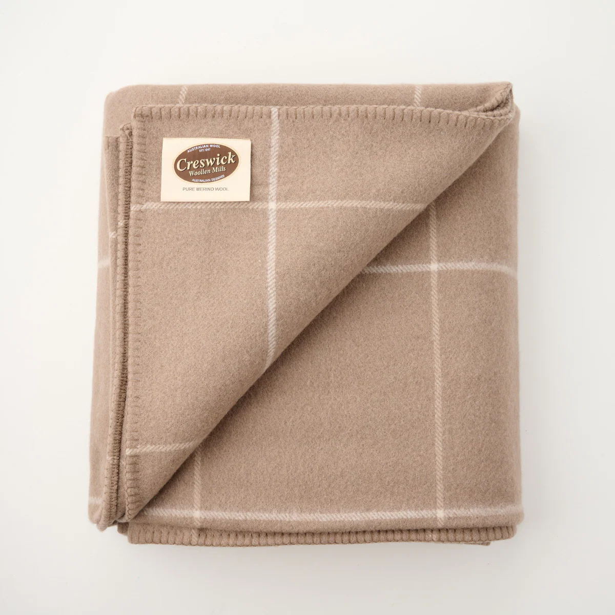 Fine Merino Wool Blanket Check - Image 9