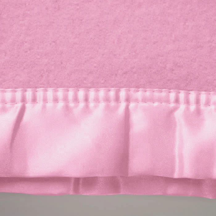Fine Merino Wool Baby Blanket Satin B - Image 3