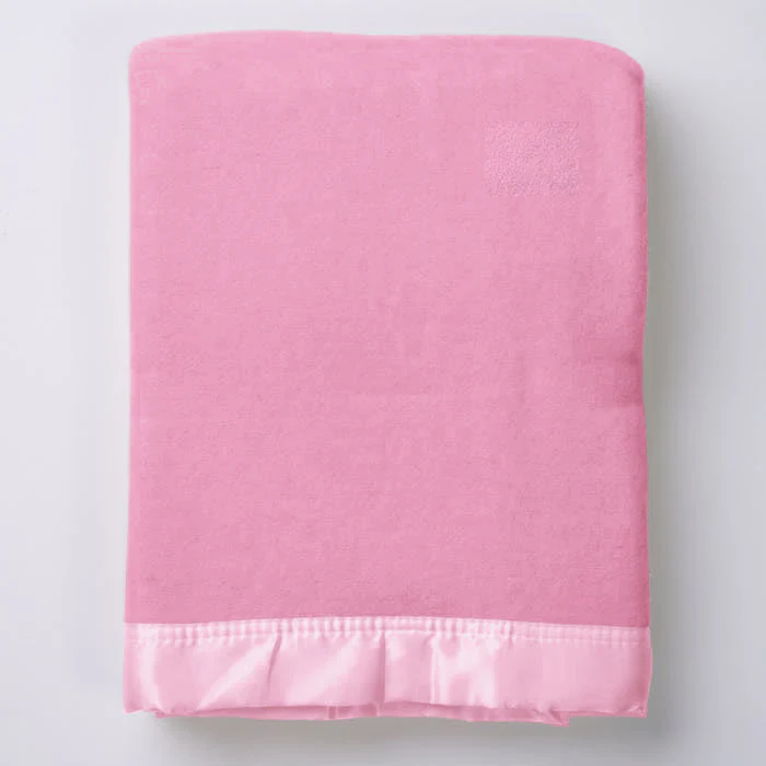 Fine Merino Wool Baby Blanket Satin B - Image 4